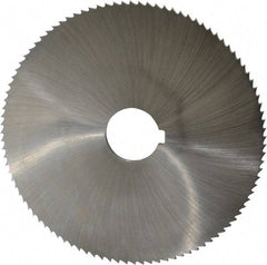 Controx - 5" Diam x 1/8" Blade Thickness x 1" Arbor Hole Diam, 100 Tooth Slitting and Slotting Saw - Arbor Connection, Right Hand, Uncoated, Cobalt, Concave Ground, Contains Keyway - Exact Industrial Supply