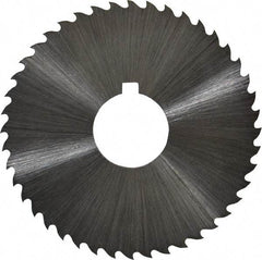 Controx - 1-3/4" Diam x 0.04" Blade Thickness x 1/2" Arbor Hole Diam, 44 Tooth Slitting and Slotting Saw - Arbor Connection, Right Hand, Uncoated, Cobalt, 15° Rake, Concave Ground, Contains Keyway - Exact Industrial Supply