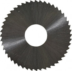 Controx - 2" Diam x 0.02" Blade Thickness x 5/8" Arbor Hole Diam, 48 Tooth Slitting and Slotting Saw - Arbor Connection, Right Hand, Uncoated, High Speed Steel, 15° Rake, Concave Ground - Exact Industrial Supply