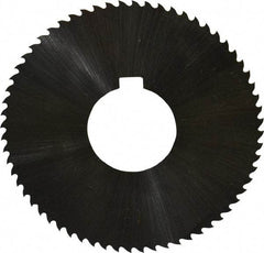 Controx - 3" Diam x 0.0313" Blade Thickness x 1" Arbor Hole Diam, 64 Tooth Slitting & Slotting Saw - Arbor Connection, Right Hand, Uncoated, M2 High Speed Steel, 15° Rake, Concave Ground - Exact Industrial Supply