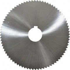 Controx - 5" Diam x 0.0313" Blade Thickness x 1" Arbor Hole Diam, 80 Tooth Slitting and Slotting Saw - Arbor Connection, Right Hand, Uncoated, Cobalt, 15° Rake, Concave Ground - Exact Industrial Supply