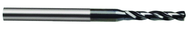 2.65mm Dia. - Carbide Micro 5xD Drill-118° Point-Coolant Thru-TiAlN - Exact Industrial Supply