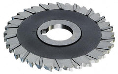 Controx - 5" Blade Diam x x 0.1563" Blade Thickness, 1" Hole, 40 Teeth, Cobalt Side Chip Saw - Staggered Tooth, Arbor Connection, Right Hand Cut, Uncoated, with Keyway - Exact Industrial Supply