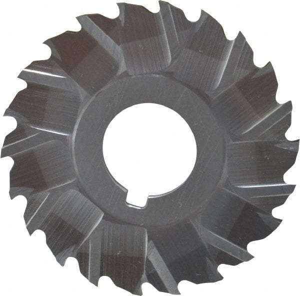 Controx - 2" Blade Diam x 1/16" Blade Thickness, 5/8" Hole, 22 Teeth, Cobalt Side Chip Saw - Staggered Tooth, Arbor Connection, Right Hand Cut, Uncoated, with Keyway - Exact Industrial Supply