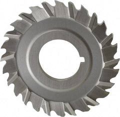 Controx - 2-1/2" Blade Diam x 1/8" Blade Thickness, 7/8" Hole, 28 Teeth, Cobalt Side Chip Saw - Staggered Tooth, Arbor Connection, Right Hand Cut, Uncoated, with Keyway - Exact Industrial Supply