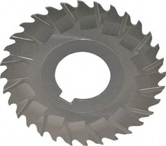 Controx - 3" Blade Diam x 1/16" Blade Thickness, 1" Hole, 32 Teeth, Cobalt Side Chip Saw - Staggered Tooth, Arbor Connection, Right Hand Cut, Uncoated, with Keyway - Exact Industrial Supply