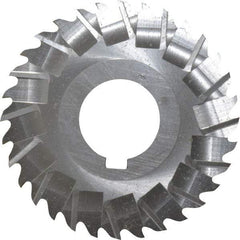 Controx - 3" Blade Diam x x 0.0781" Blade Thickness, 1" Hole, 32 Teeth, Cobalt Side Chip Saw - Staggered Tooth, Arbor Connection, Right Hand Cut, Uncoated, with Keyway - Exact Industrial Supply