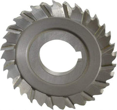 Controx - 3" Blade Diam x x 0.2188" Blade Thickness, 1" Hole, 32 Teeth, Cobalt Side Chip Saw - Staggered Tooth, Arbor Connection, Right Hand Cut, Uncoated, with Keyway - Exact Industrial Supply