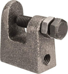 Cooper B-Line - 3/4" Max Flange Thickness, 3/8" Rod Top Beam Clamp - 400 Lb Capacity, Malleable Iron - Exact Industrial Supply