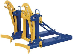 Vestil - 2,000 Lb Load Capacity, 30 & 55 Gal Forklift Drum Handler - 43" Wide x 32" High - Exact Industrial Supply