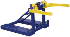 Vestil - 1,100 Lb Load Capacity, 30 & 55 Gal Forklift Drum Handler - 29" Wide x 22-1/2" High - Exact Industrial Supply