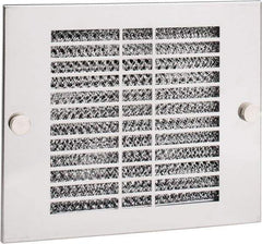 Cooper B-Line - 220 CFM, 3,300 RPM, Enclosure Cooling Fan Package - 8-7/8 Inch Wide x 3 Inch Deep x 7-5/8 Inch High, 33 W, 115 VAC, Stainless Steel Grill, Steel Enclosure - Exact Industrial Supply