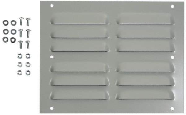 Cooper B-Line - Electrical Enclosure Steel Louver Plate Kit - For Use with Cooper B-Line Enclosures - Exact Industrial Supply