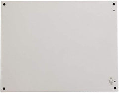 Cooper B-Line - 9" OAW x 13" OAH Powder Coat Finish Electrical Enclosure Nonperforated Panel - 16" x 12" Box, 12 Gauge Steel, Use with 16126RHC - Exact Industrial Supply