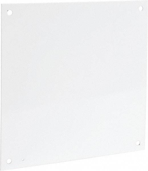 Cooper B-Line - 17" OAW x 17" OAH Powder Coat Finish Electrical Enclosure Nonperforated Panel - 20" x 20" Box, 12 Gauge Steel, Use with 20208RHC - Exact Industrial Supply