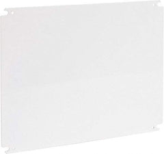 Cooper B-Line - 14" OAW x 18" OAH Powder Coat Finish Electrical Enclosure Nonperforated Panel - 20" x 16" Box, 12 Gauge Steel, Use with 162010-SD/16206-SD/16208-SD/201610-SD/201610-SDW/20166-FM/20166-SD/20166-SDW/20168-SD/20168-SDW - Exact Industrial Supply