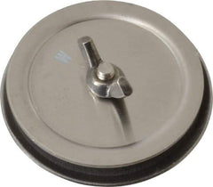 Cooper B-Line - 1-1/4" Conduit, 4X NEMA Rated, Electrical Enclosure Stainless Steel Hole Seal - UL Listed, Includes Oil-Resistant Gasket, Plated Stud & Wing Nut - Exact Industrial Supply