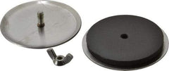 Cooper B-Line - 1-1/2" Conduit, 4X NEMA Rated, Electrical Enclosure Stainless Steel Hole Seal - UL Listed, Includes Oil-Resistant Gasket, Plated Stud & Wing Nut - Exact Industrial Supply