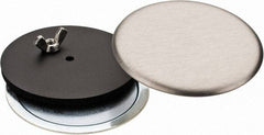 Cooper B-Line - 2" Conduit, 4X NEMA Rated, Electrical Enclosure Stainless Steel Hole Seal - UL Listed, Includes Oil-Resistant Gasket, Plated Stud & Wing Nut - Exact Industrial Supply