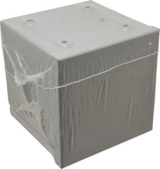 Cooper B-Line - Steel Junction Box Enclosure Screw Flat Cover - NEMA 3R, 6" Wide x 6" High x 6" Deep, Rainproof - Exact Industrial Supply