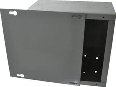 Cooper B-Line - Steel Junction Box Enclosure Screw Flat Cover - NEMA 1, 8" Wide x 8" High x 4" Deep - Exact Industrial Supply