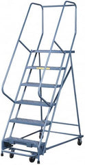 Gillis - 1.66' High 300 Lb Capacity 2 Step Rolling Ladder - Exact Industrial Supply