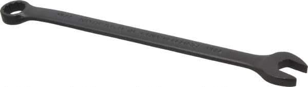 Proto - 7/16" 12 Point Offset Combination Wrench - 15° Offset Angle, 7" OAL, Steel, Black Finish - Exact Industrial Supply