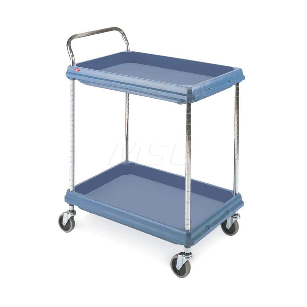Metro - Carts; Type: Utility ; Load Capacity (Lb.): 300.000 ; Number of Shelves: 2 ; Width (Inch): 21-1/2 ; Length (Inch): 33-3/4 ; Height (Inch): 33-1/4 - Exact Industrial Supply