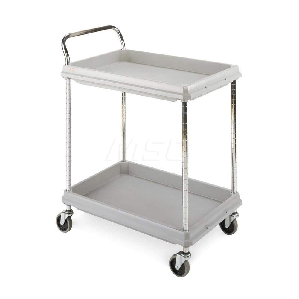 Metro - Carts; Type: Utility ; Load Capacity (Lb.): 300.000 ; Number of Shelves: 2 ; Width (Inch): 27 ; Length (Inch): 39-1/2 ; Height (Inch): 33-1/4 - Exact Industrial Supply