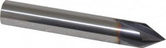 Niagara Cutter - 3/8" Diam 4 Flute Single End Solid Carbide Chamfer Mill - Exact Industrial Supply