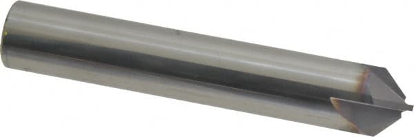 Niagara Cutter - 1/2" Diam 4 Flute Single End Solid Carbide Chamfer Mill - Exact Industrial Supply
