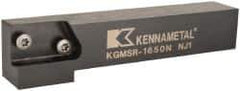 Kennametal - KGMS, Right Hand, Indexable Grooving Tool Holder - 25.4mm Shank Height, 25.4mm Shank Width, 139.9mm OAL - Exact Industrial Supply