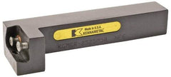 Kennametal - KGME, Right Hand, Indexable Grooving Tool Holder - 25mm Shank Height, 25mm Shank Width, 150.25mm OAL - Exact Industrial Supply