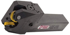 Dorian Tool - 3/4 to 5 Inch Capacity, 3/4 Inch Wide x 5-1/2 Inch Long Shank, Cut Knurler - 2 Knurls Required, Includes Knurl Wheels, Straight Knurl Pattern, Series R - Exact Industrial Supply