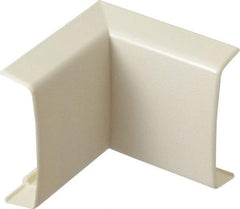 Wiremold - 2-1/2 Inch Long, Raceway Elbow End - Ivory, For Use with Wiremold 2300 Series Raceways - Exact Industrial Supply