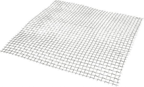Value Collection - 18 Gage, 0.047 Inch Wire Diameter, 3 x 3 Mesh per Linear Inch, Stainless Steel, Welded Fabric Wire Cloth - 0.287 Inch Opening Width, 12 Inch Wide x 12 Inch Stock Length - Exact Industrial Supply