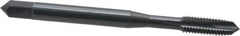 OSG - #10-32 UNF, 3 Flute, Oxide Finish, Powdered Metal Spiral Point Tap - Plug Chamfer, Right Hand Thread, 2-3/8" OAL, 7/8" Thread Length, 0.194" Shank Diam, 3B Class of Fit, Series 312 - Exact Industrial Supply