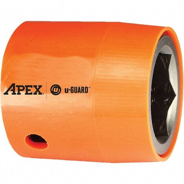 Apex - 1/2" Drive, 21mm Socket, Standard Power Socket - 6 Points, 1.53" OAL - Exact Industrial Supply