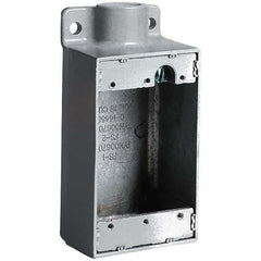 Hubbell Killark - Electrical Outlet Boxes & Switch Boxes Enclosure Type: Device Box Enclosure Shape: Rectangle - Exact Industrial Supply