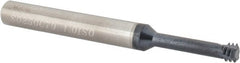 Iscar - M6x1 Internal 1mm Pitch 1/4" Shank 3-Flute RH Solid Carbide Helical Flute Thread Mill - Exact Industrial Supply