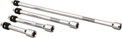 Paramount - 1/4" Drive Socket Locking Extension Set - 4 Pieces, Includes 3, 4, 6, 10" Lengths - Exact Industrial Supply