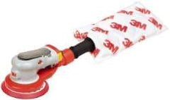 3M - 10,000 OPM, 17 CFM Air Consumption, 90 psi Air Pressure, Palm Air Orbital Sander - Round Pad, - Exact Industrial Supply