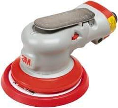 3M - 12,000 OPM, 17 CFM Air Consumption, 90 psi Air Pressure, Palm Air Orbital Sander - Round Pad, - Exact Industrial Supply