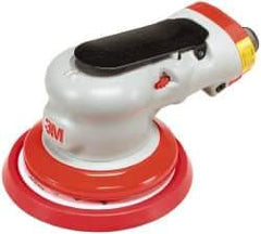 3M - 12,000 OPM, 17 CFM Air Consumption, 90 psi Air Pressure, Palm Air Orbital Sander - Round Pad, - Exact Industrial Supply