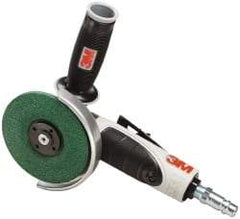 3M - 4-1/2" Wheel Diam, 12,000 RPM, Pneumatic Angle & Disc Grinder - 5/8-11 Spindle, 35 CFM - Exact Industrial Supply