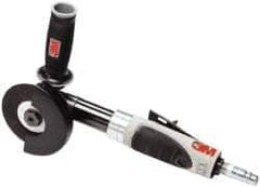3M - 4" Wheel Diam, 18,000 RPM, Pneumatic Cutoff & Cutoff-Grinder Tool - Right Angle Handle, 3/8 NPT Inlet - Exact Industrial Supply