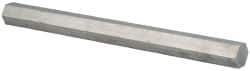 Value Collection - 1-1/2 Inch Width Across Flats x 36 Inch Long, Aluminum Hexagon Bar - Alloy 2011 - Exact Industrial Supply