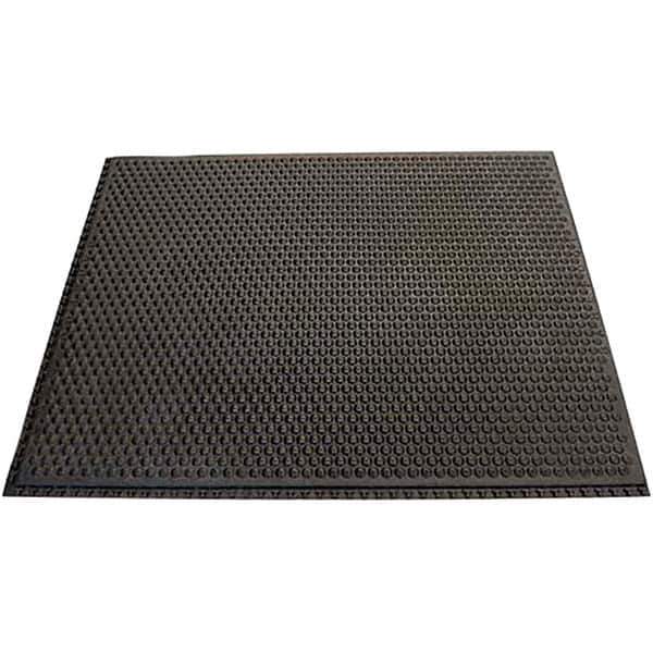 Barefoot - 2' Long x 3' Wide, Dry Environment, Anti-Fatigue Matting - Black, Nitrile Rubber with Nitrile Rubber Base - Exact Industrial Supply