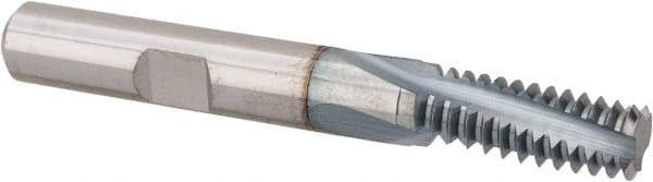 Emuge - 3/8-16 UNC, 0.301" Cutting Diam, 3 Flute, Solid Carbide Helical Flute Thread Mill - Internal Thread, 0.78" LOC, 2-1/2" OAL, 5/16" Shank Diam - Exact Industrial Supply