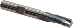 Emuge - 3/8-24 UNF, 0.309" Cutting Diam, 3 Flute, Solid Carbide Helical Flute Thread Mill - Internal Thread, 0.769" LOC, 2-1/2" OAL, 5/16" Shank Diam - Exact Industrial Supply